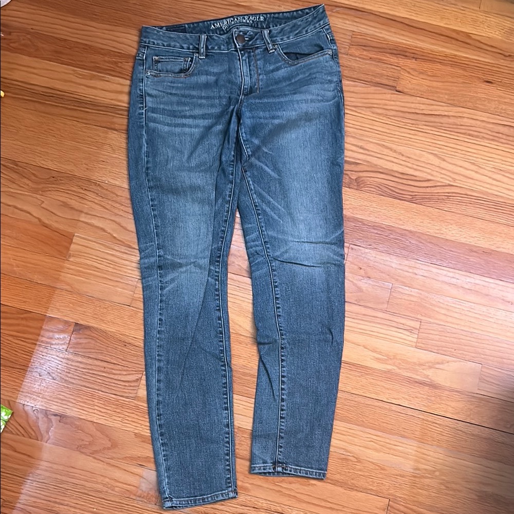 American Eagle Outfitters Blue Skinny Jeans Classic Denim
